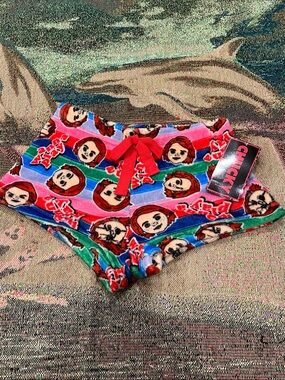 Chucky "Wanna Play" Licensed Plush Sleep Shorts